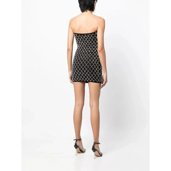 RETROFETE Felicity Dress Skirt in Black & Silver Gold Large New Womens Mini - Picture 14 of 17